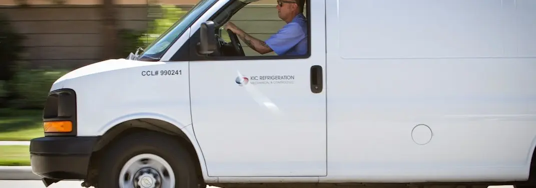 KIC Refrigeration service vehicle serving Conover area
